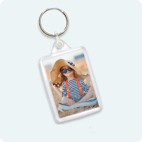 Porte-cl&eacute; photo en plexiglas